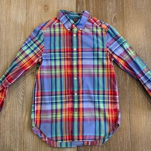 Ralph Lauren Plaid Button down Sz 10-12